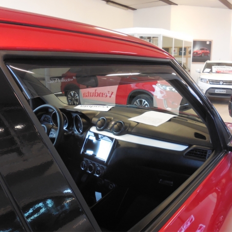 Deflettori D'Aria Per Citroen C1 (2005-2013) – 2 Pezzi Anteriori, Grigi, Montaggio Ad Incastro